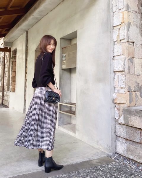 [日常穿搭] 只想輕鬆穿之黑白混搭風+Zara長裙長短變變變分享
