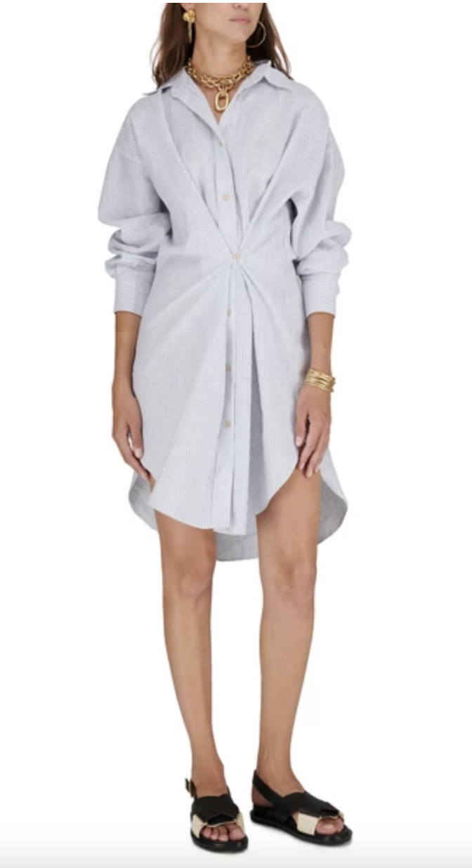 [穿搭] Saint Laurent Rive Gauche tote包+Isabel Marant Etoile洋裝+Sam Edelman跟鞋（最新購入之IME洋裝戰利品心得分享--一件洋裝可以有多種穿著法）