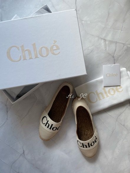 Chloe Woody草編鞋開箱
