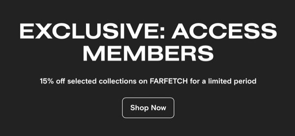 Farfetch 2023 情人節折扣~會員精選精品85折～買件精品小禮物送給情人或是自己，收藏屬於自己的幸福