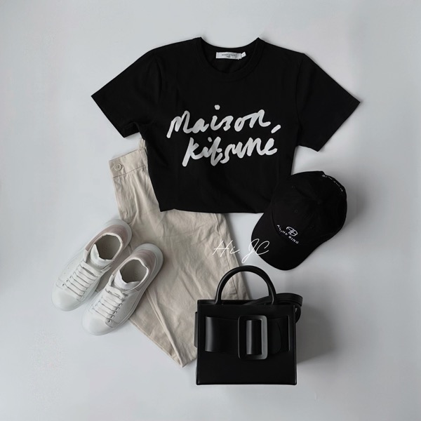 Maison Kitsune T-shirt 穿搭